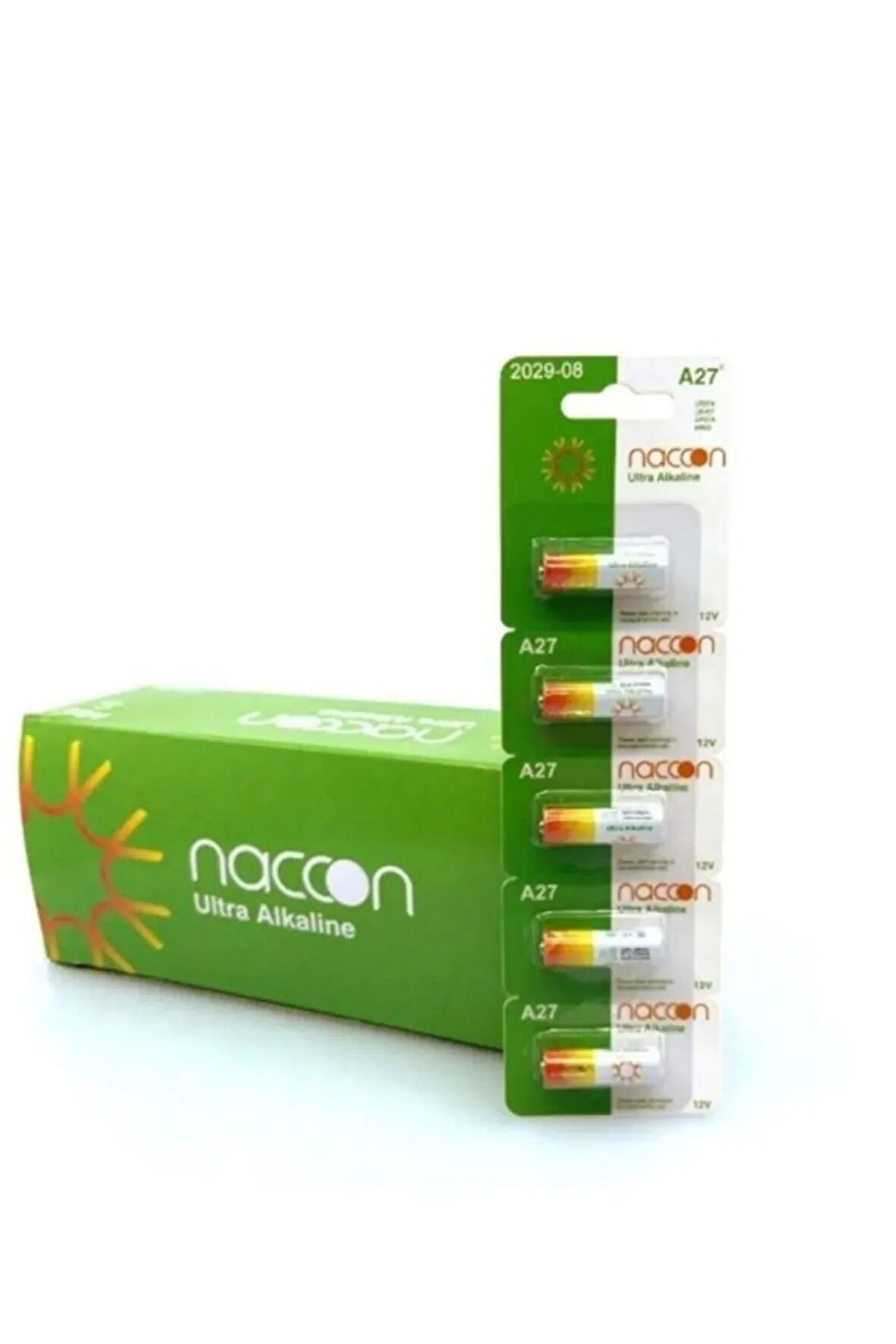 Ultra Alkalin A27 27A 12V 5li Bariyer Kumandası 27af 12v Alkalin Alarm Pili