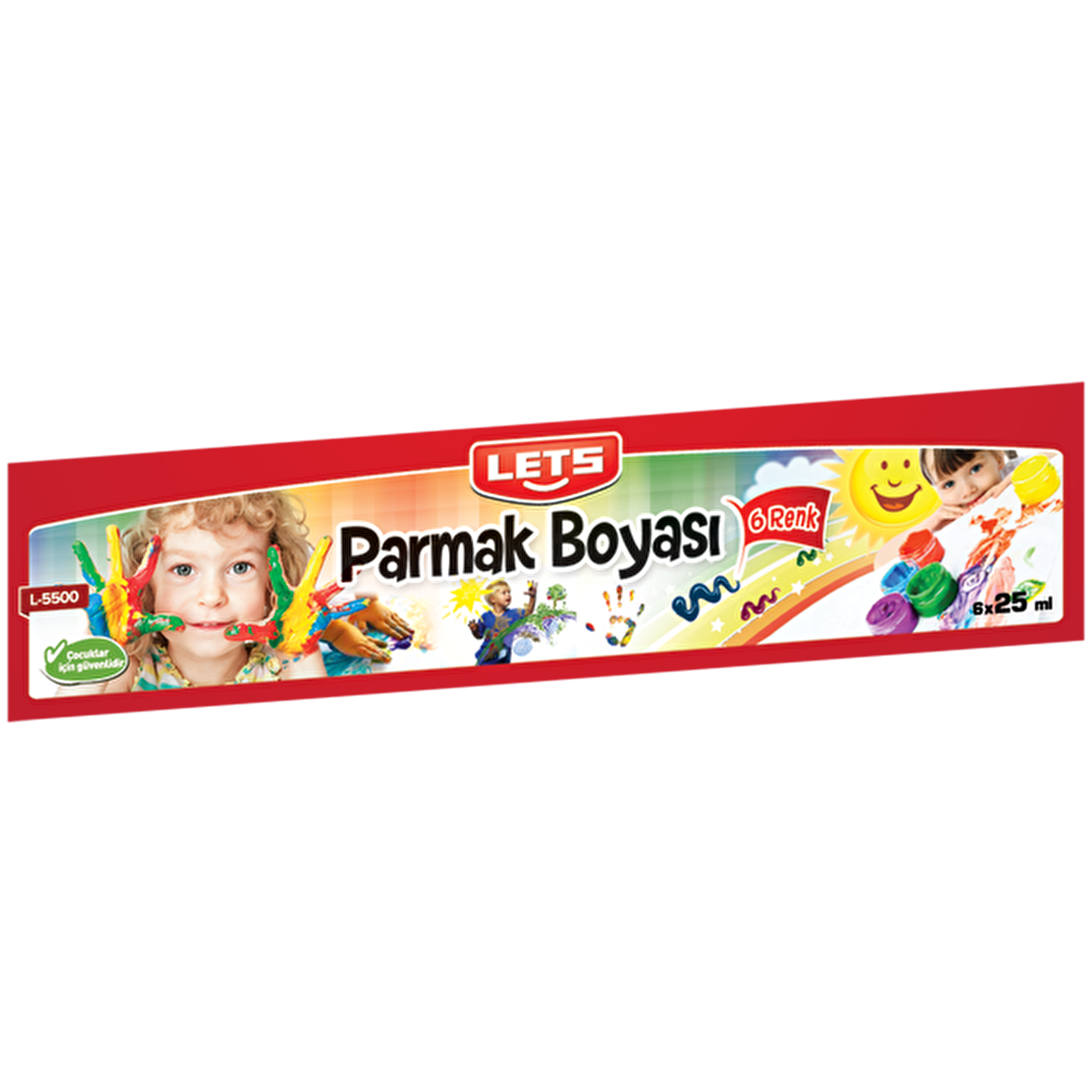 Lets Parmak Boyası 25Ml 6 Renk L5500