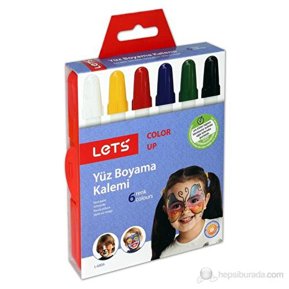 Lets Yüz Boyası 6 Renk L6806