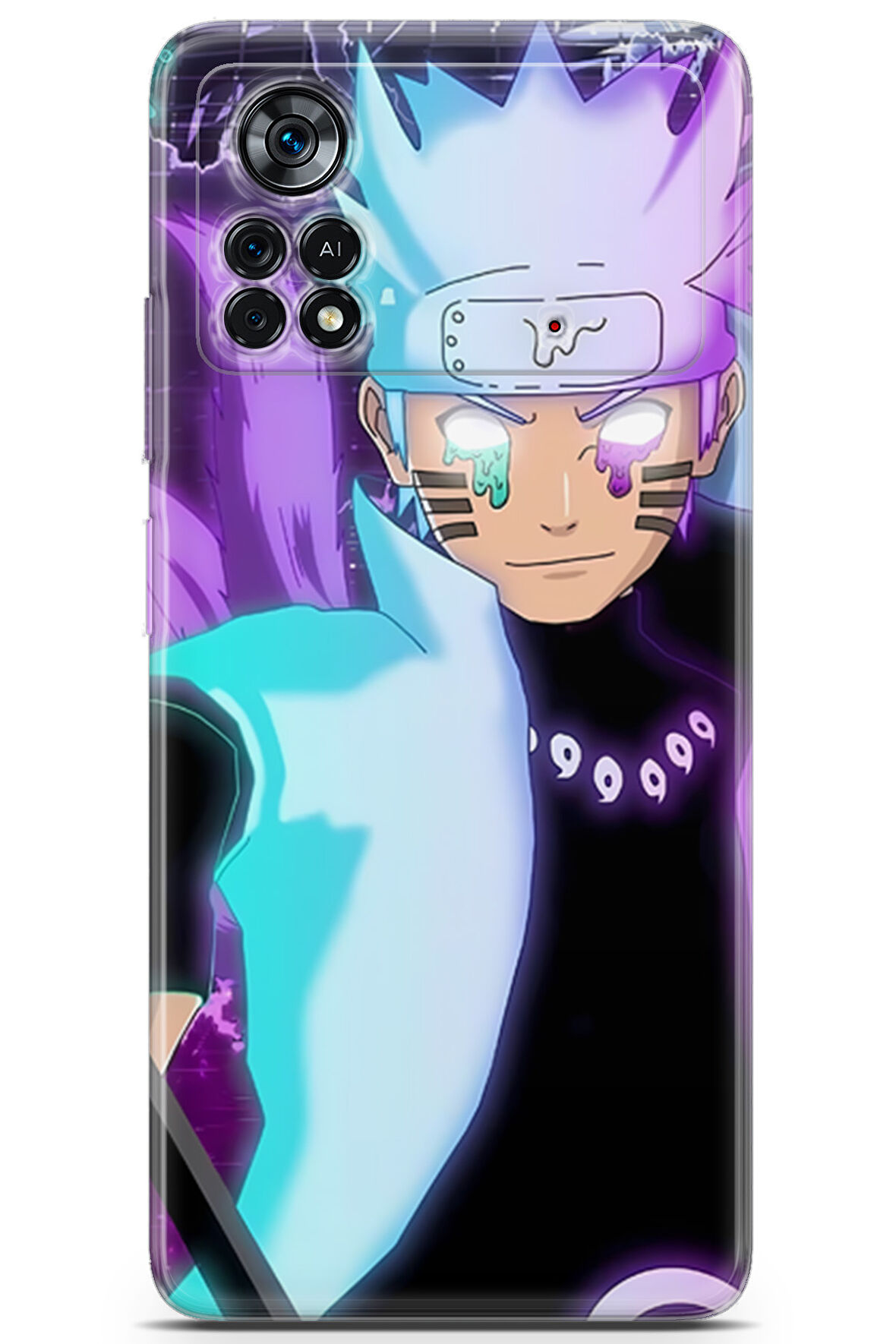 Xiaomi Poco X4 Pro 5G uyumlu Anime 17 UV Kapak Naruto Uzumaki