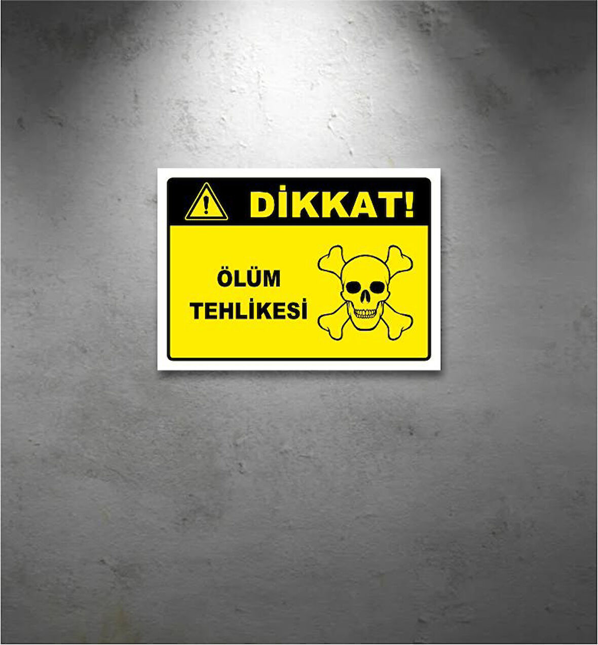 Dikkat Uyarı Levhası 35x25 CM