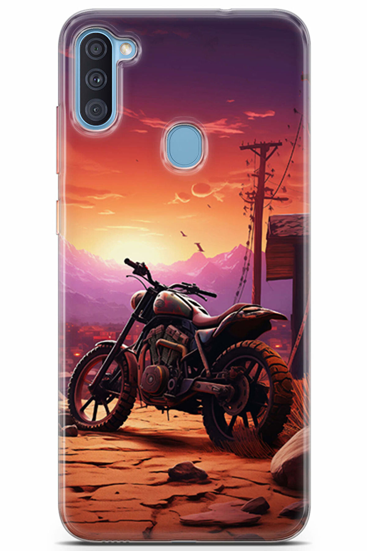 Samsung Galaxy A11 uyumlu Otomoto 14 UV Lans Border Cross Motor