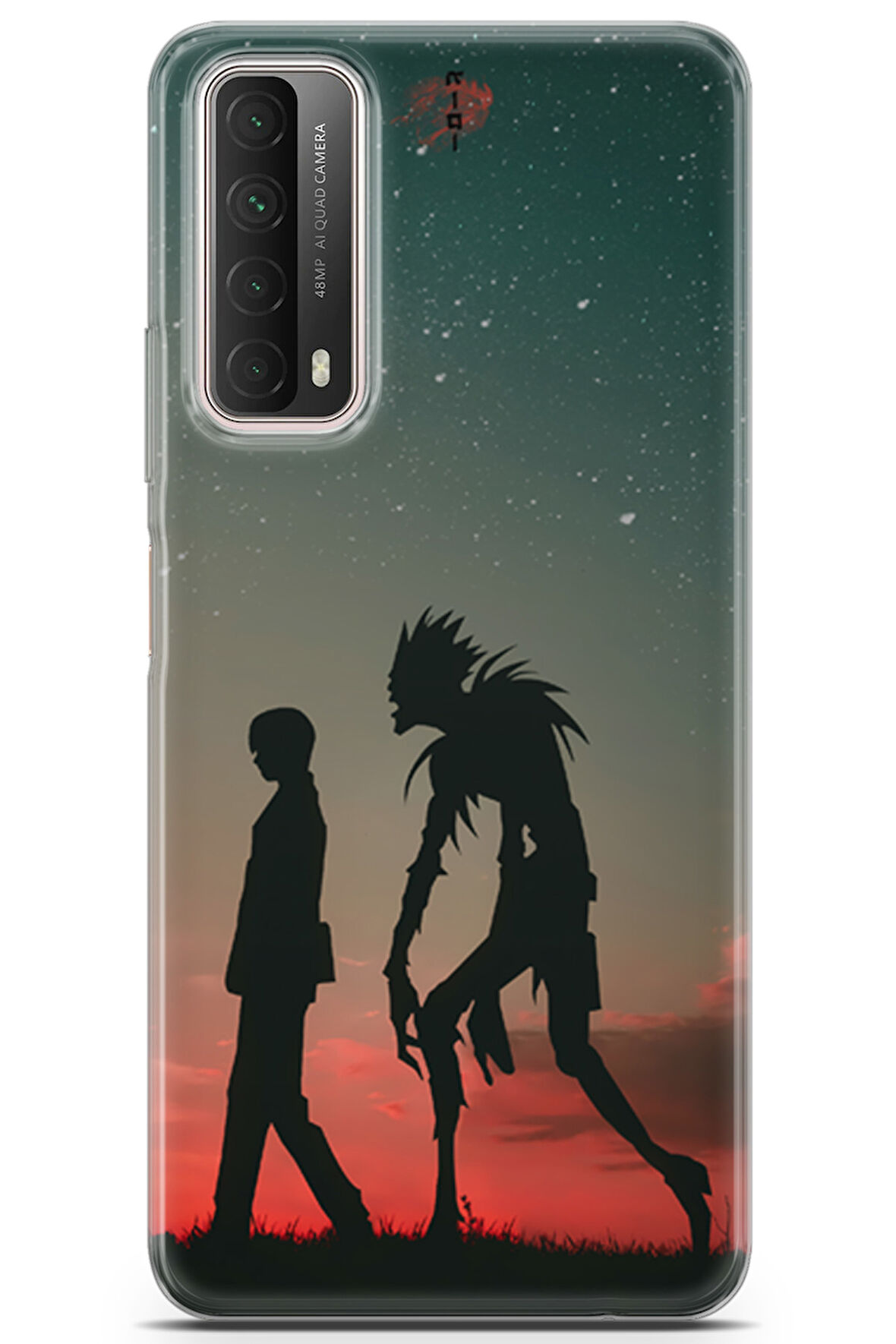 Huawei P Smart 2021 uyumlu Manga 15 Renkli Tasarım Death Note Gece