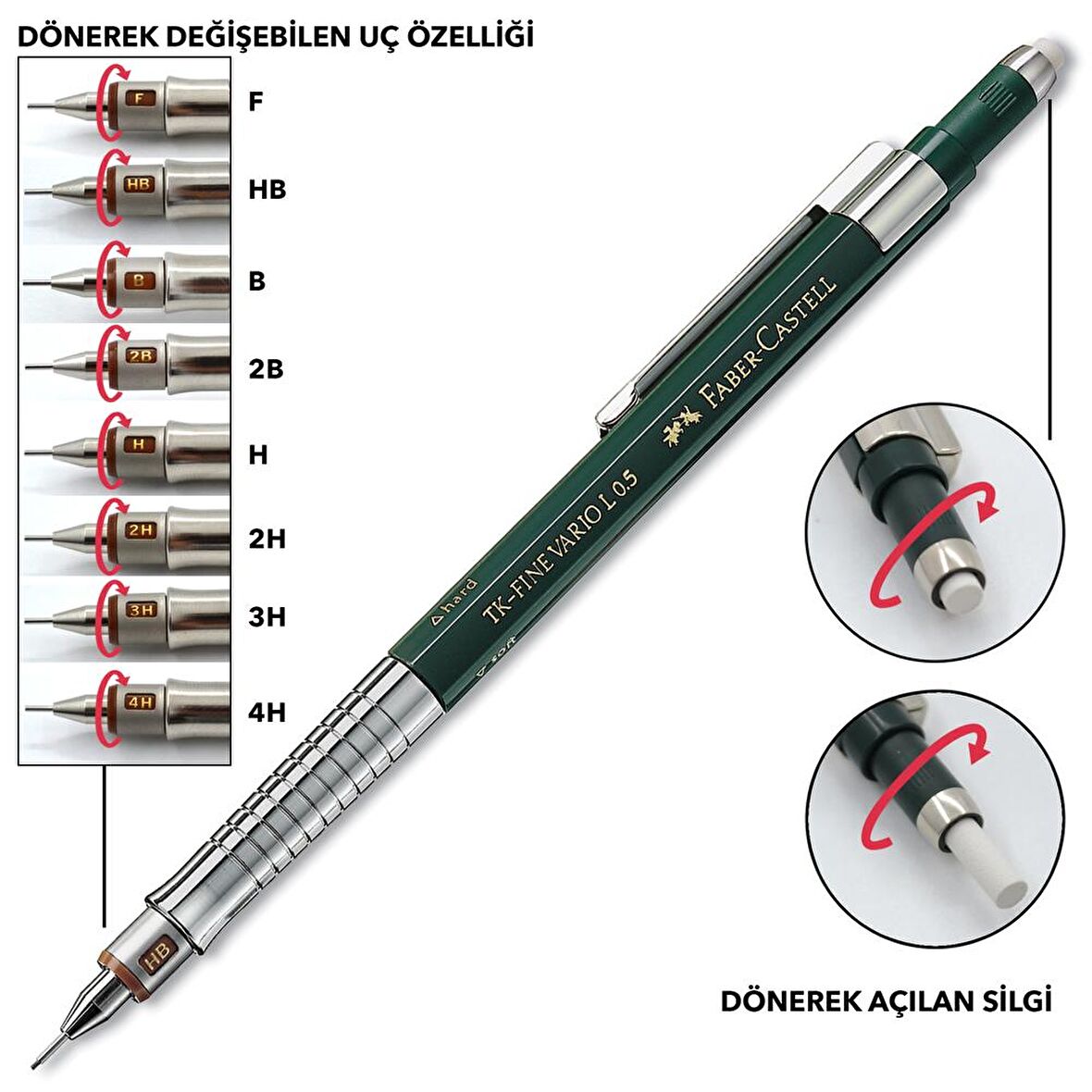 Faber Castell Vario Lüx Versatil Kalem 0.5 mm