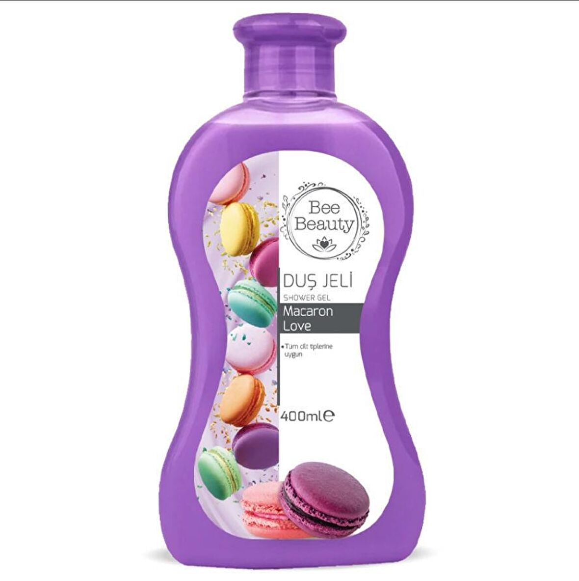 Bee Beauty Macaron Love Makaron Aromalı Nemlendirici Tüm Ciltler İçin Kalıcı Kokulu Duş Jeli 400 ml