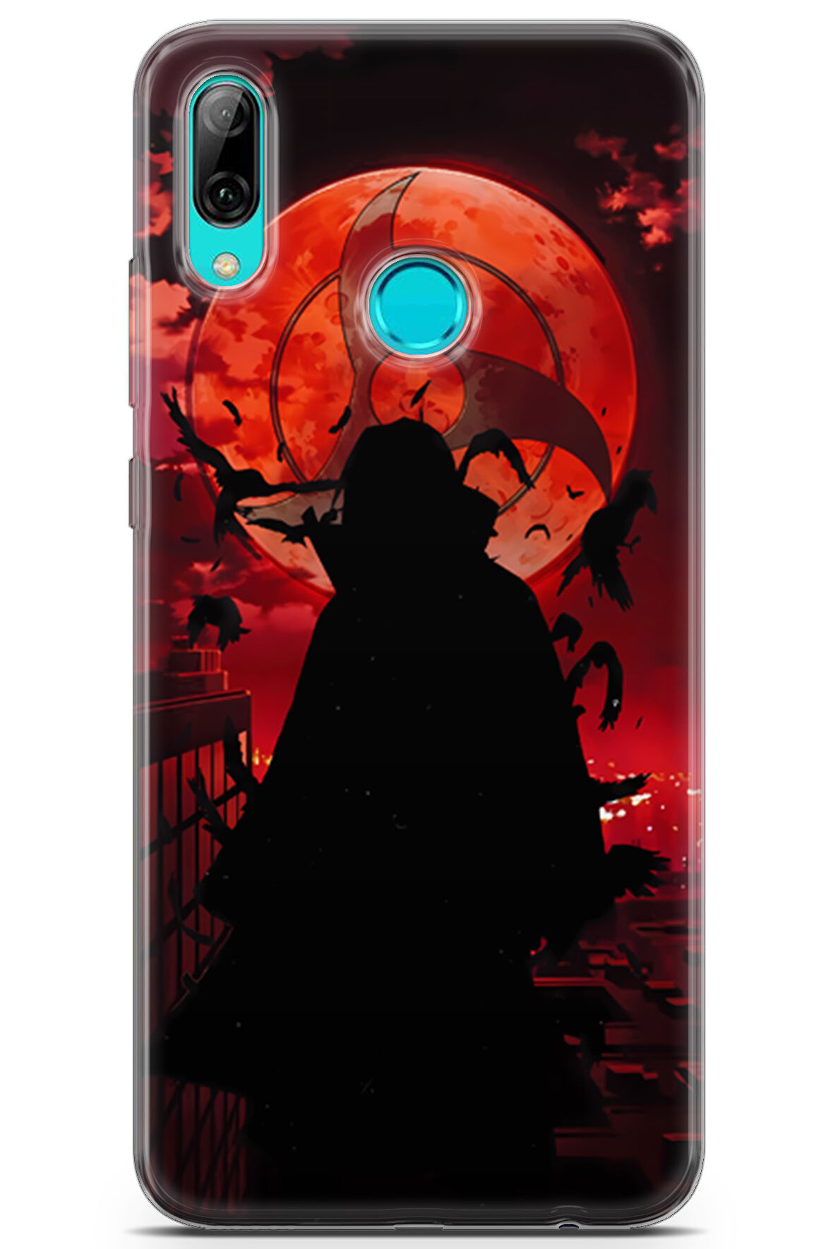 Huawei Y9 2019 uyumlu Anime 27 UV Tasarım Naruto itachi Uchiha