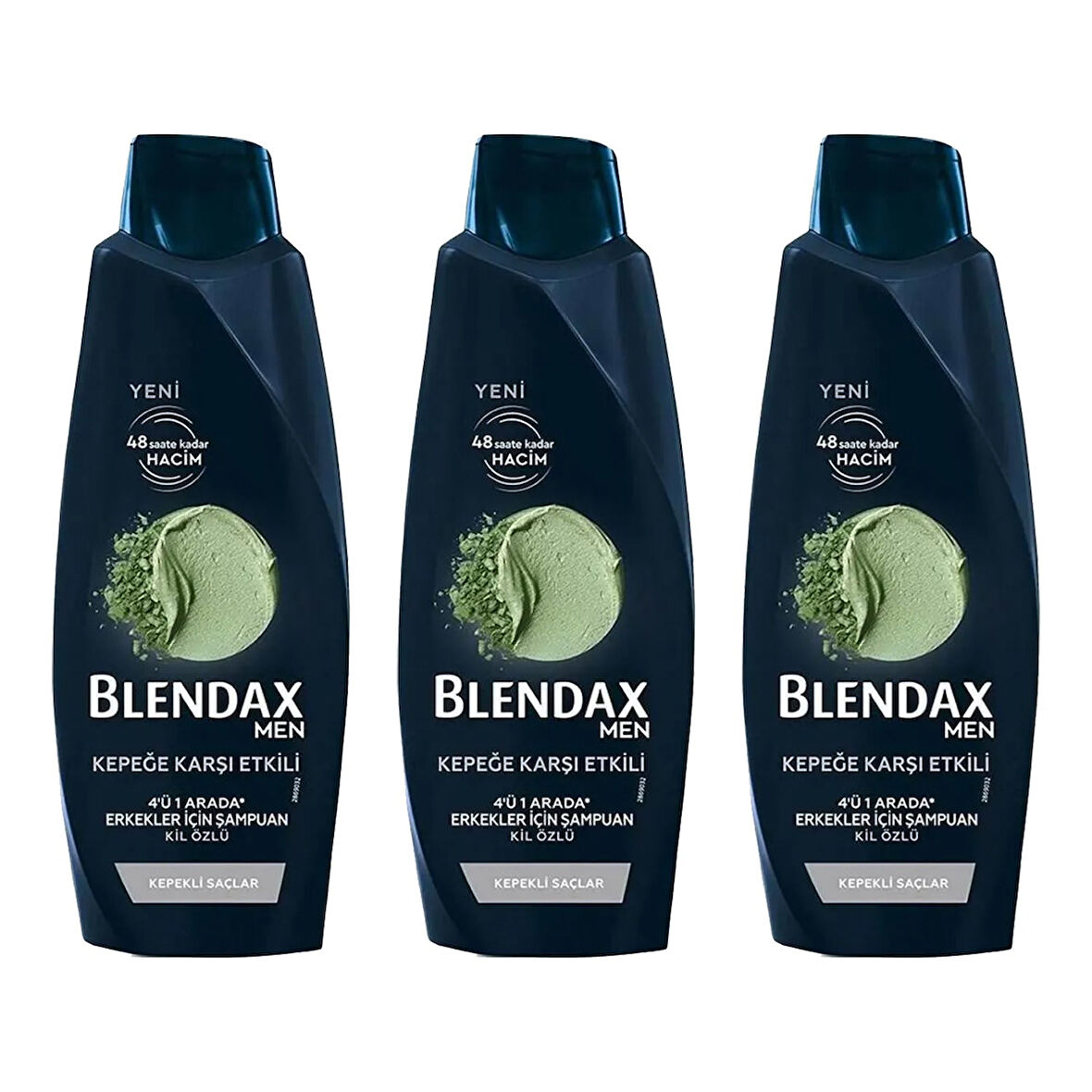 Blendax Men Kepege Karşı Etkili 4 ü 1 Arada 500 ml Şampuan x 3 Adet