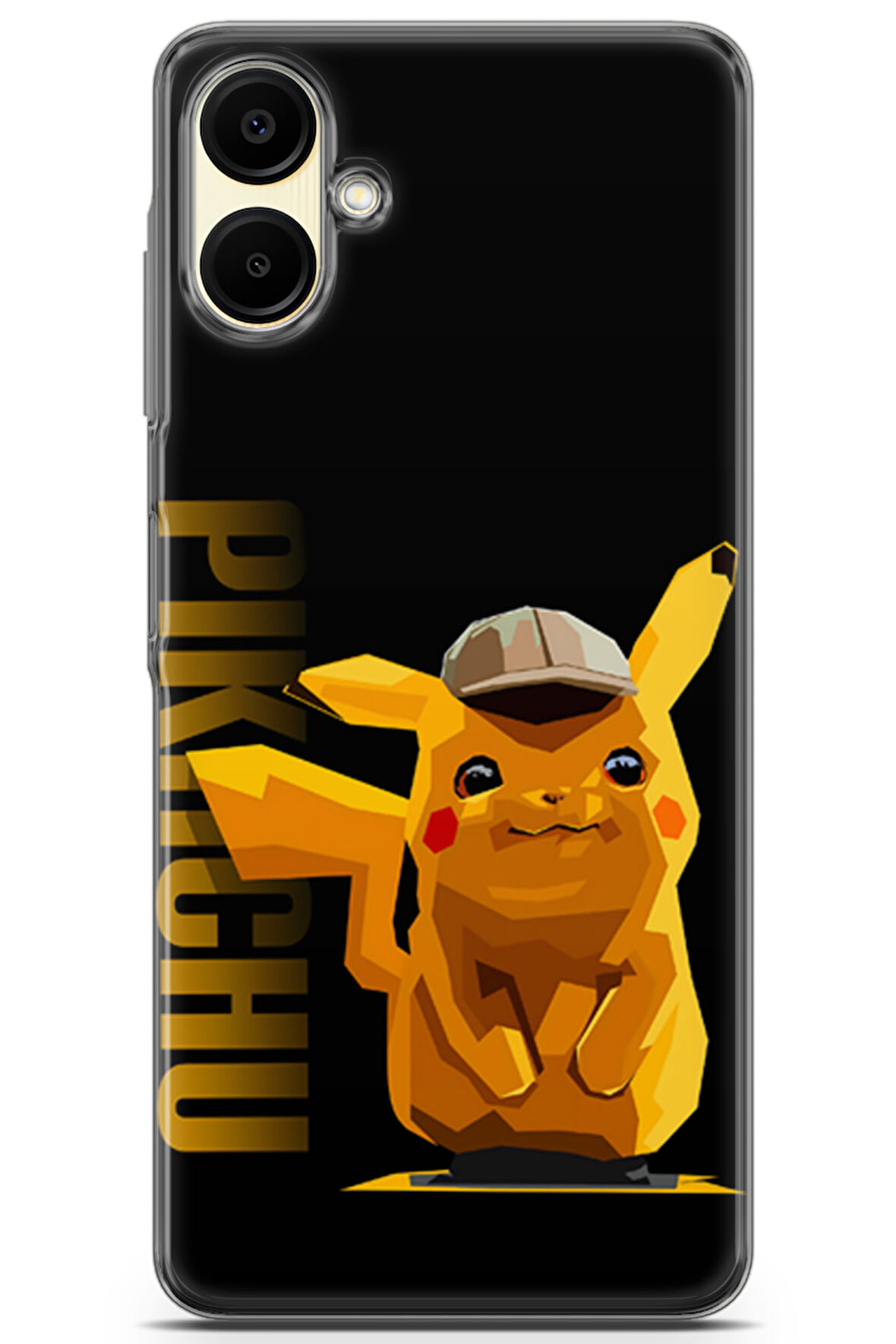 Samsung Galaxy A06 uyumlu Pokemon 28 Koruyucu Kılıf Pikachu Pokemon Siyah