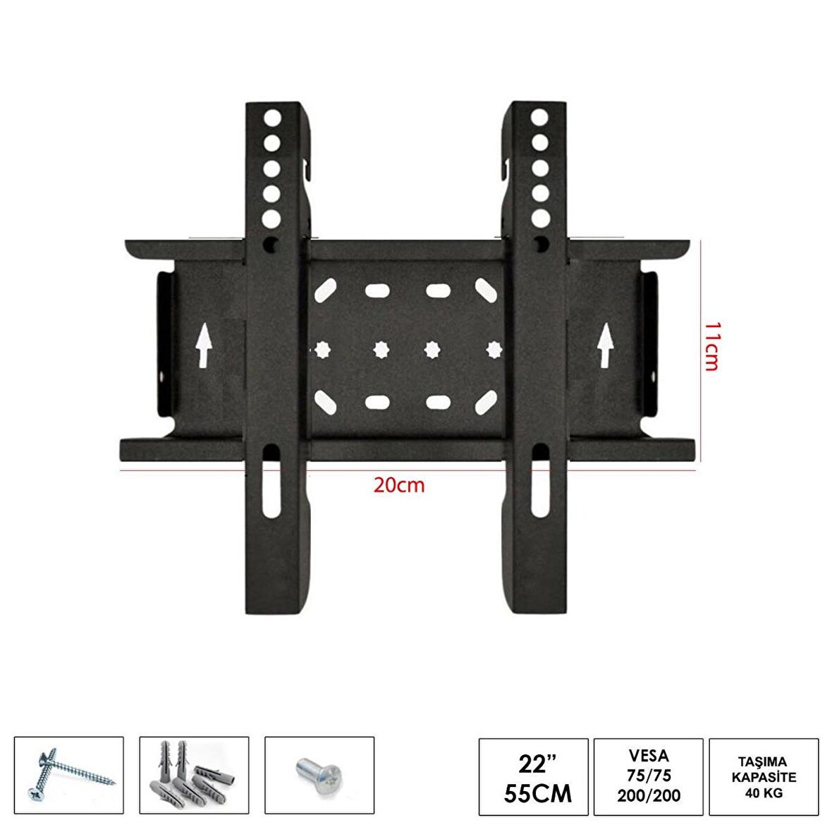 LCD ASKI APARATI SABİT 22 55CM UFİX KOD-1001