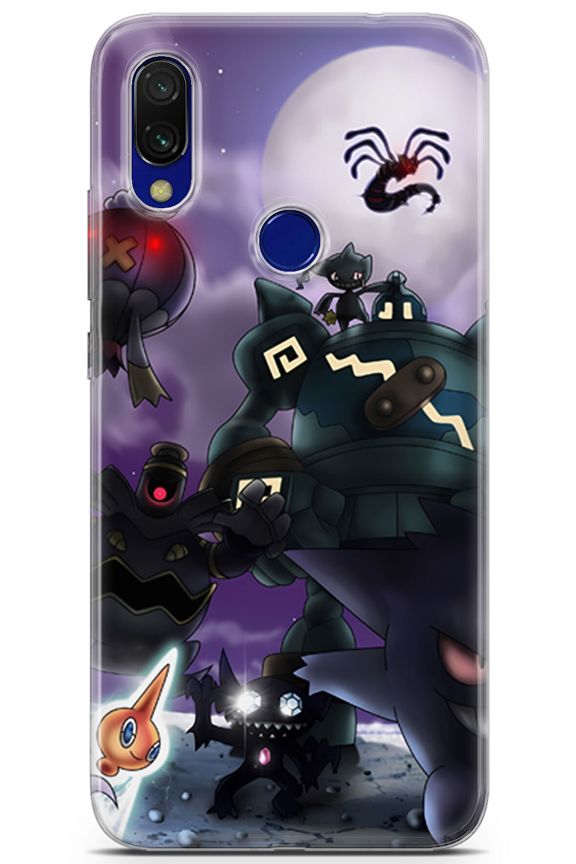 Xiaomi Redmi 7 uyumlu Pokemon 13 Telefon Kılıfı Gengar Pokemon
