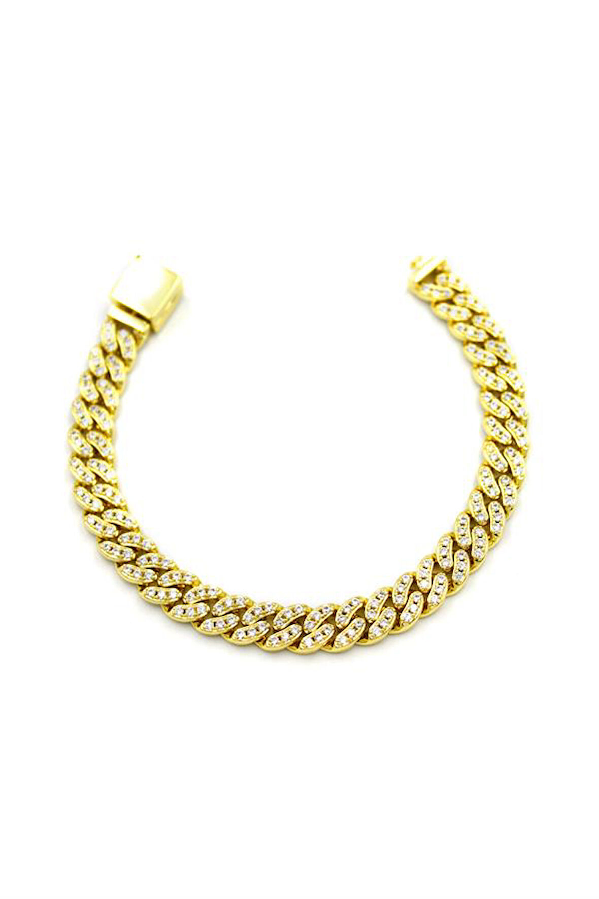 Taşlı Gurmet Bileklik - Altın