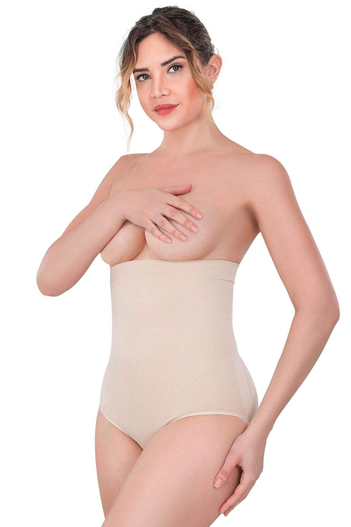 TEN MI Emay 2080 Yüksek Bel Çıtçıtlı Slip Korse