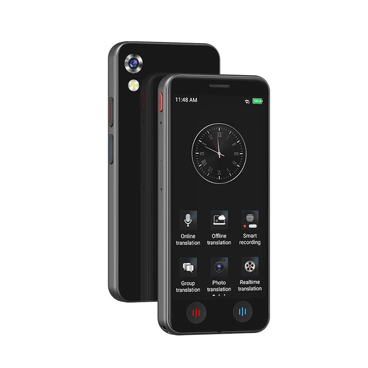 Çevrimdışı Dil Çeviri Tablet Cihazı 75 Dil Resim Çevirme Özelliği Kameralı Al Voice Translator