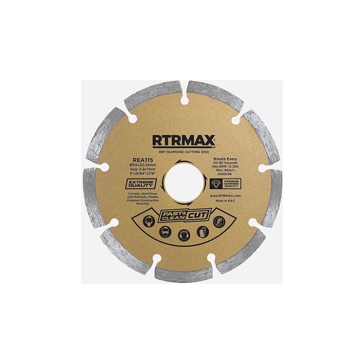 Rtrmax REA180 Soketli Elmas Testere 180*22 mm