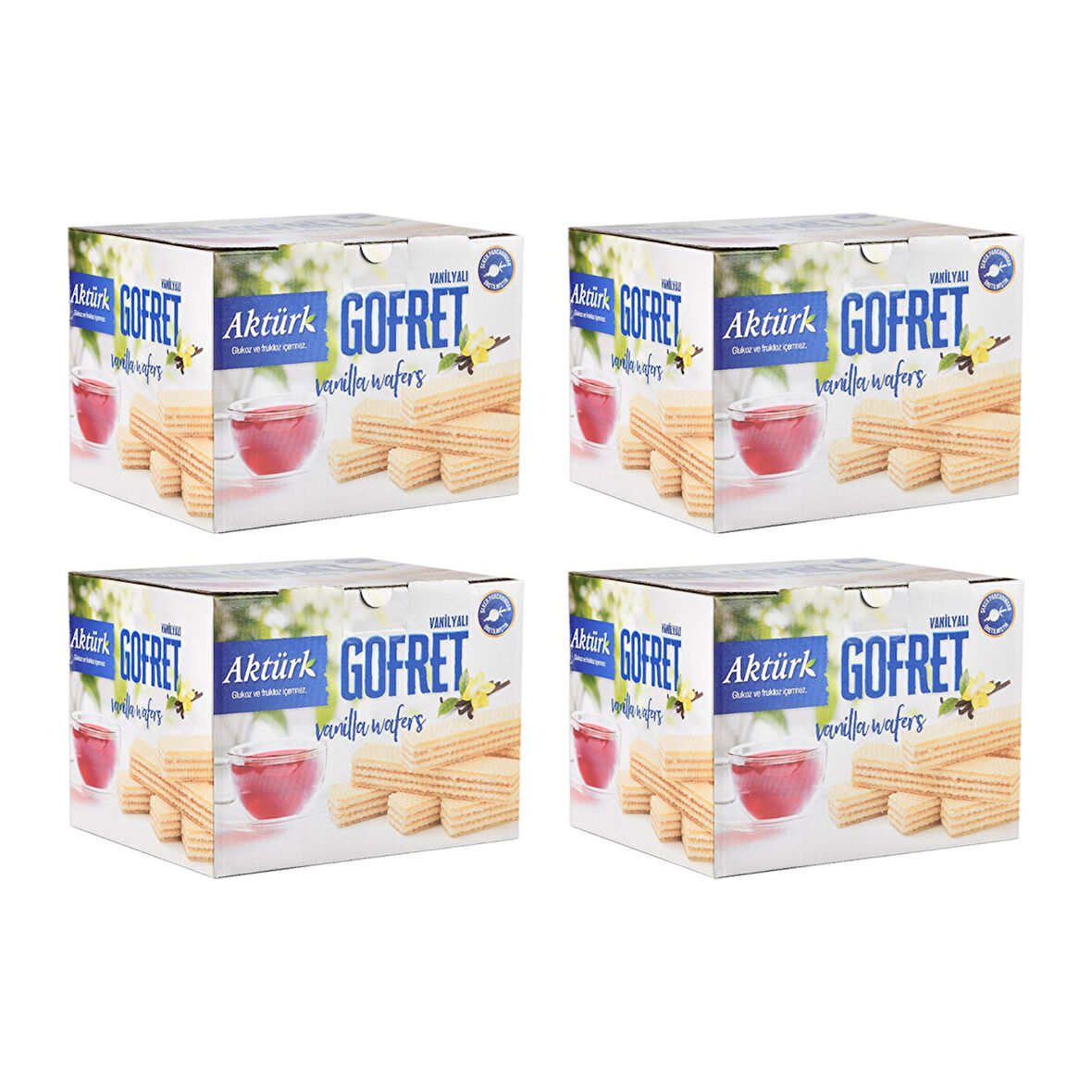 Aktürk Gofret Vanilyalı 800 gr x 4 Kutu