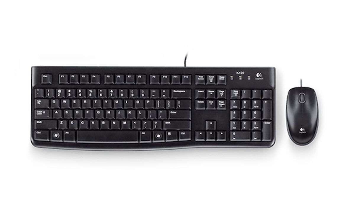 LOGITECH MK120 TR Q USB KABLOLU KLAVYE VE MOUSE SET SIYAH 920-002560