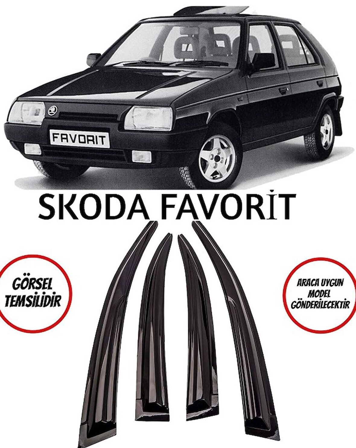 Balp Skoda Favorit Cam Rüzgarlığı 4lü 1993 ve Üzeri