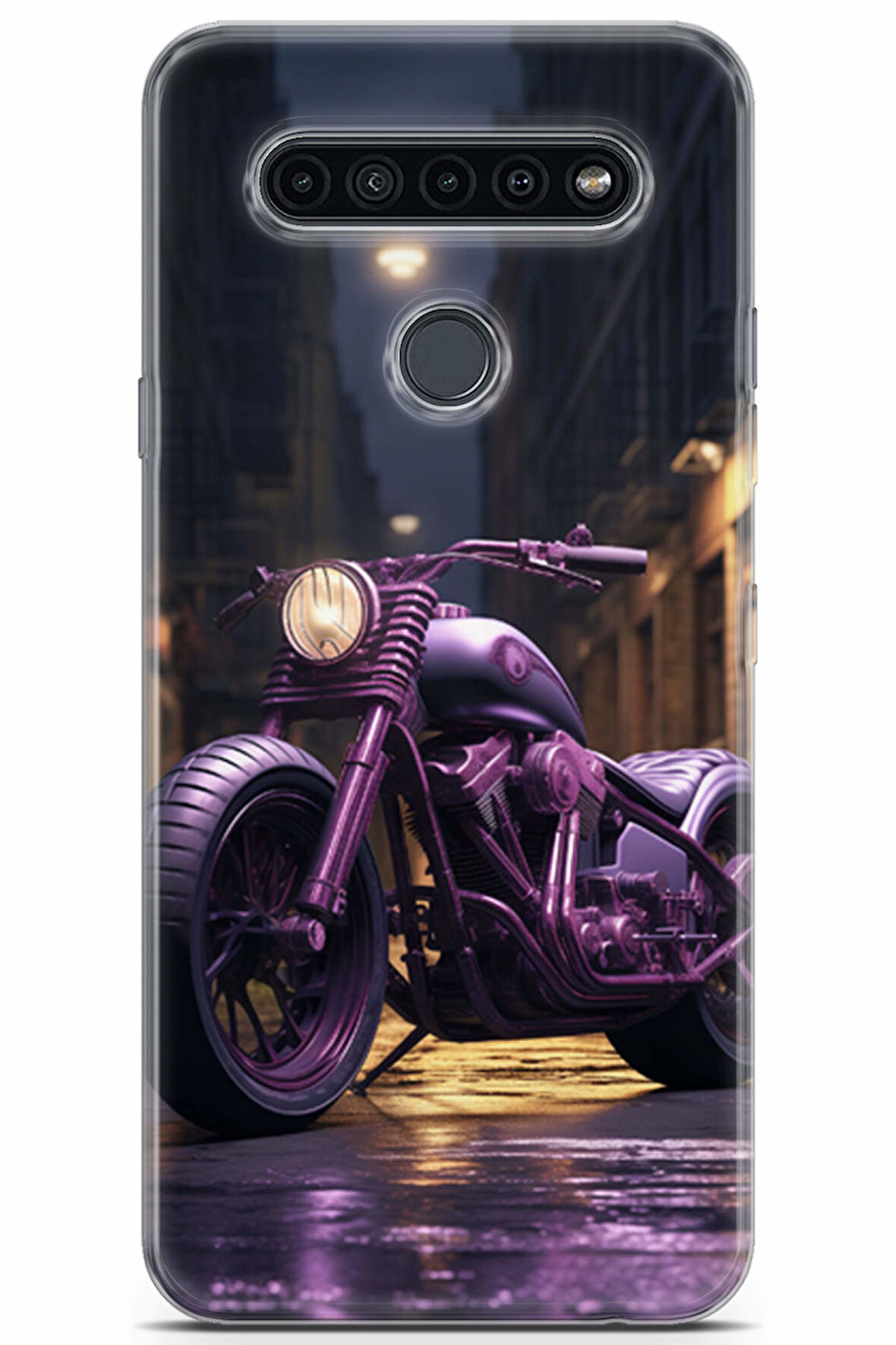 LG K41S uyumlu Otomoto 30 UV Lans Mor Harley Motor