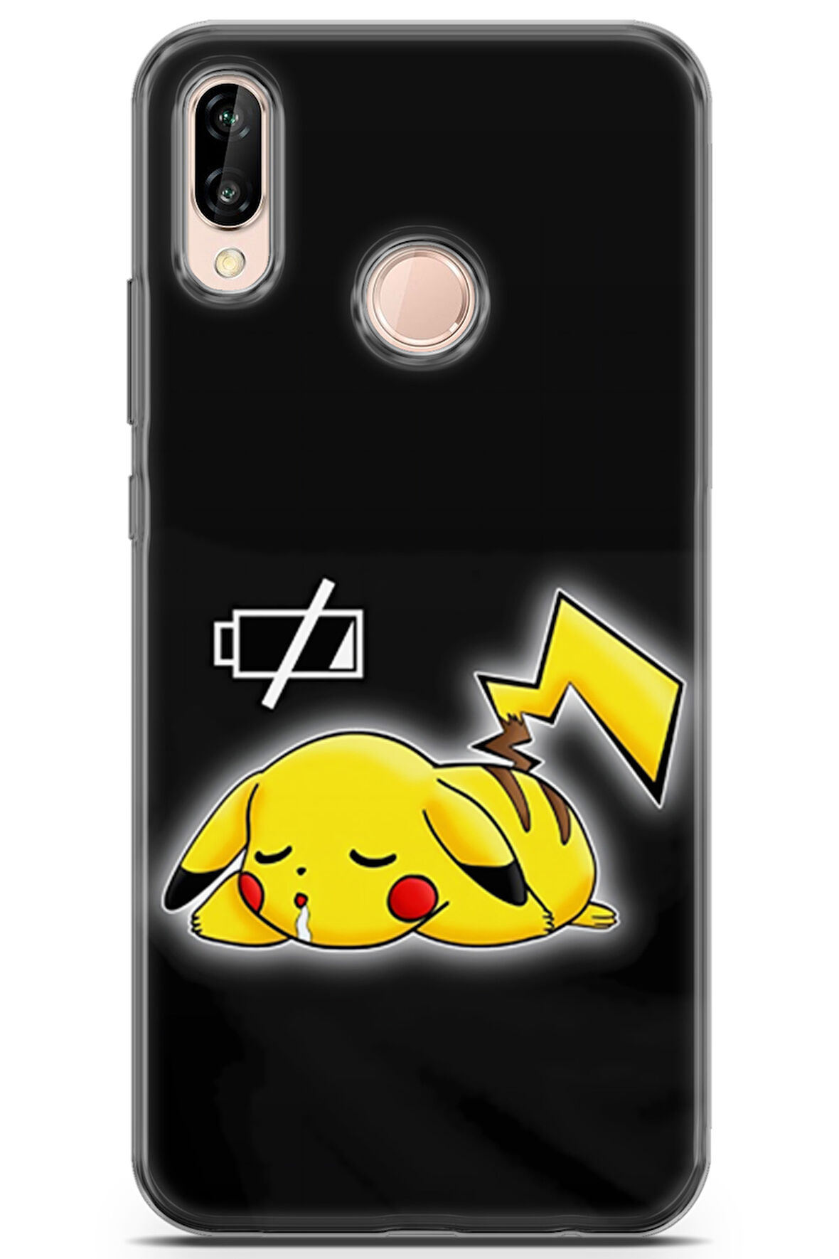 Huawei P20 Lite uyumlu Pokemon 16 Koruma Kılıfı Pilim Bitti