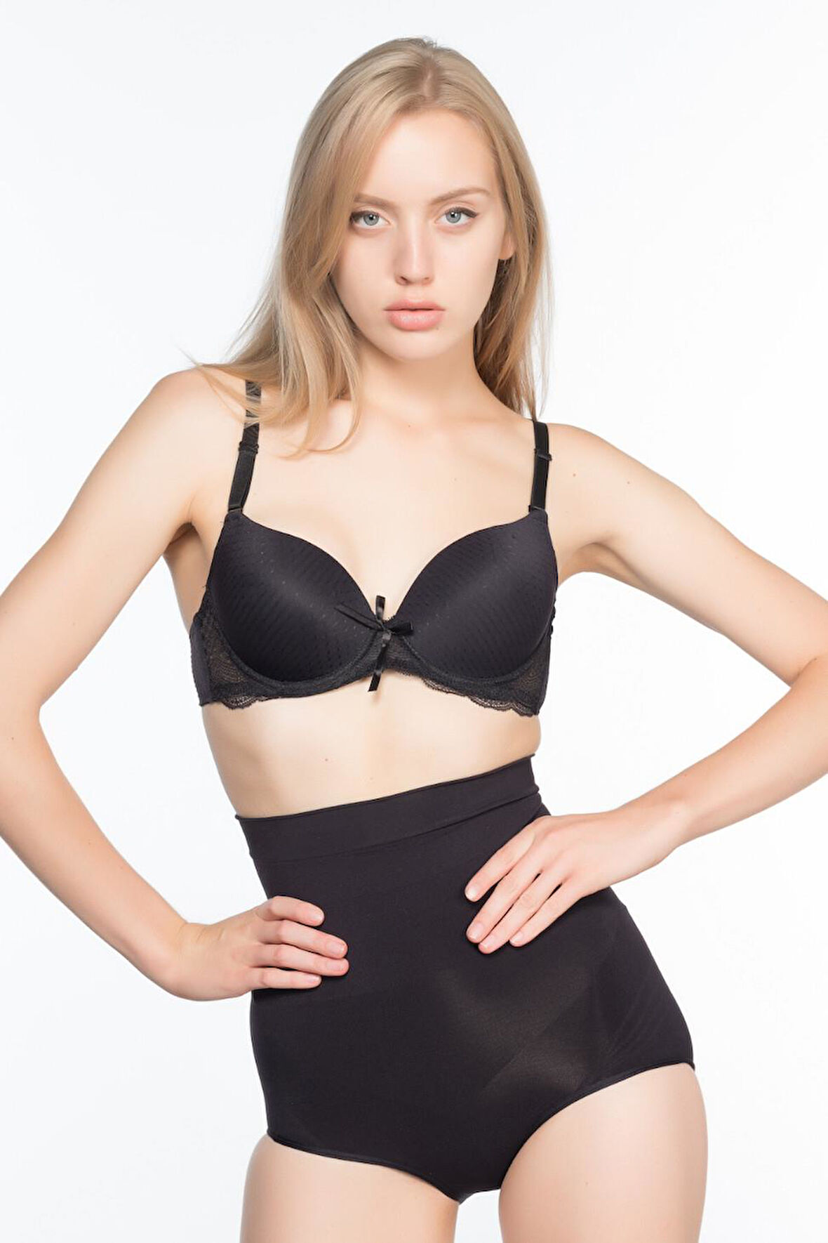 SİYAH MI Emay 7024 Yüksek Bel Slip Korse