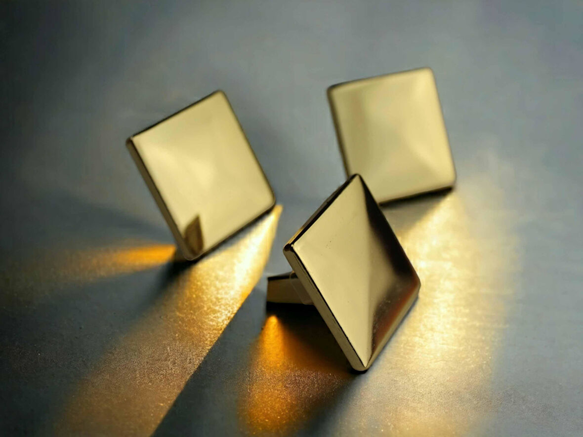 Gold Kare  Dolap ve Çekmece Kulpu