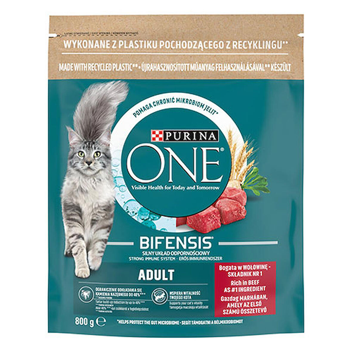 Purina One Sığır Etli Yetişkin Kedi Maması 2 Adet 800 Gr 