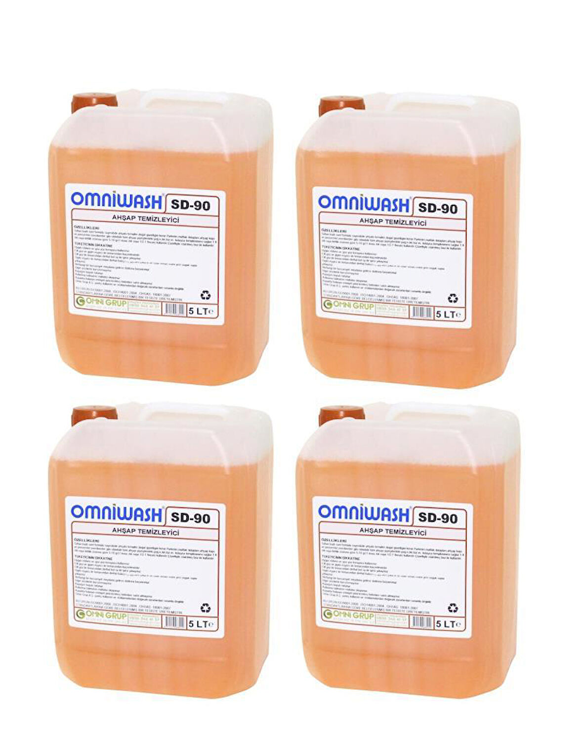 Omniwash SD-90 Ahşap Yüzey Temizeyici 5 Litre 4 Adet 