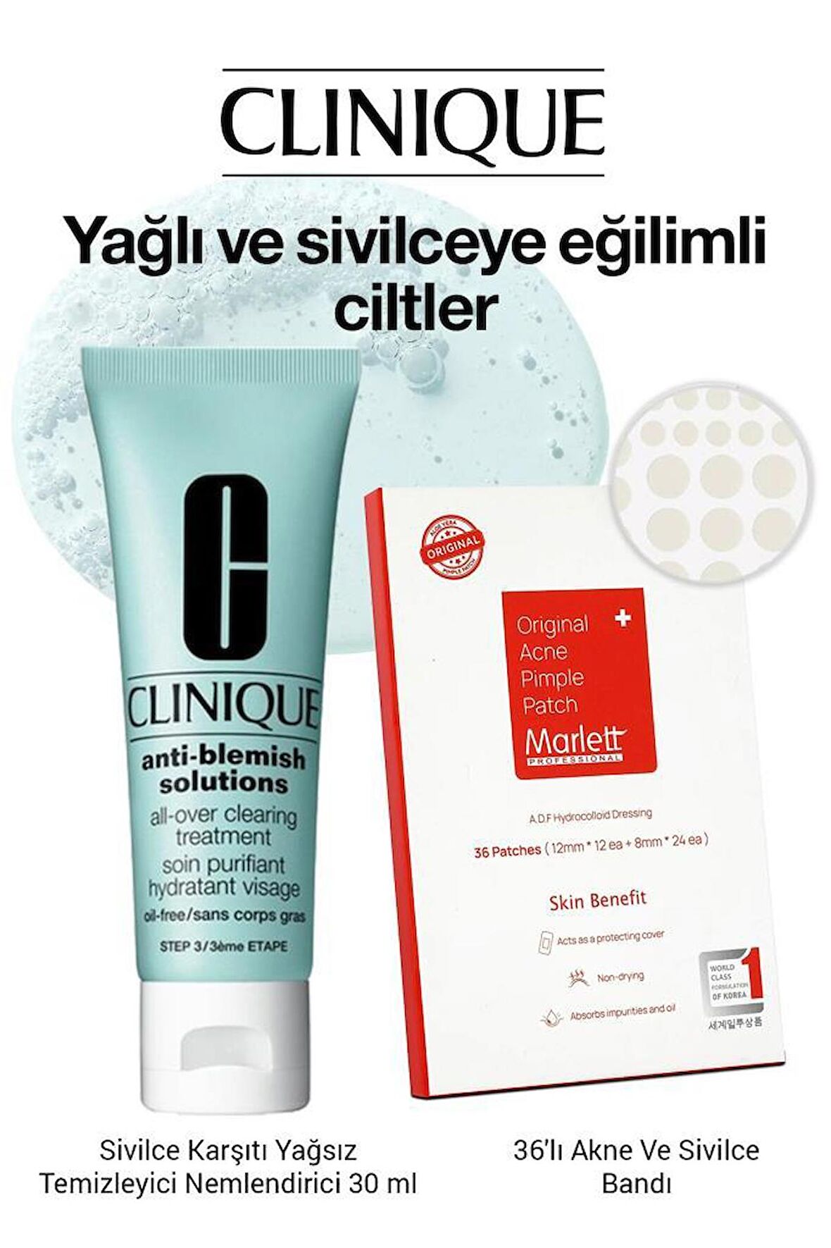 Clinique Anti-Blemish Sivilce Karşıtı Yağsız Nemlendirici Bakım Seti