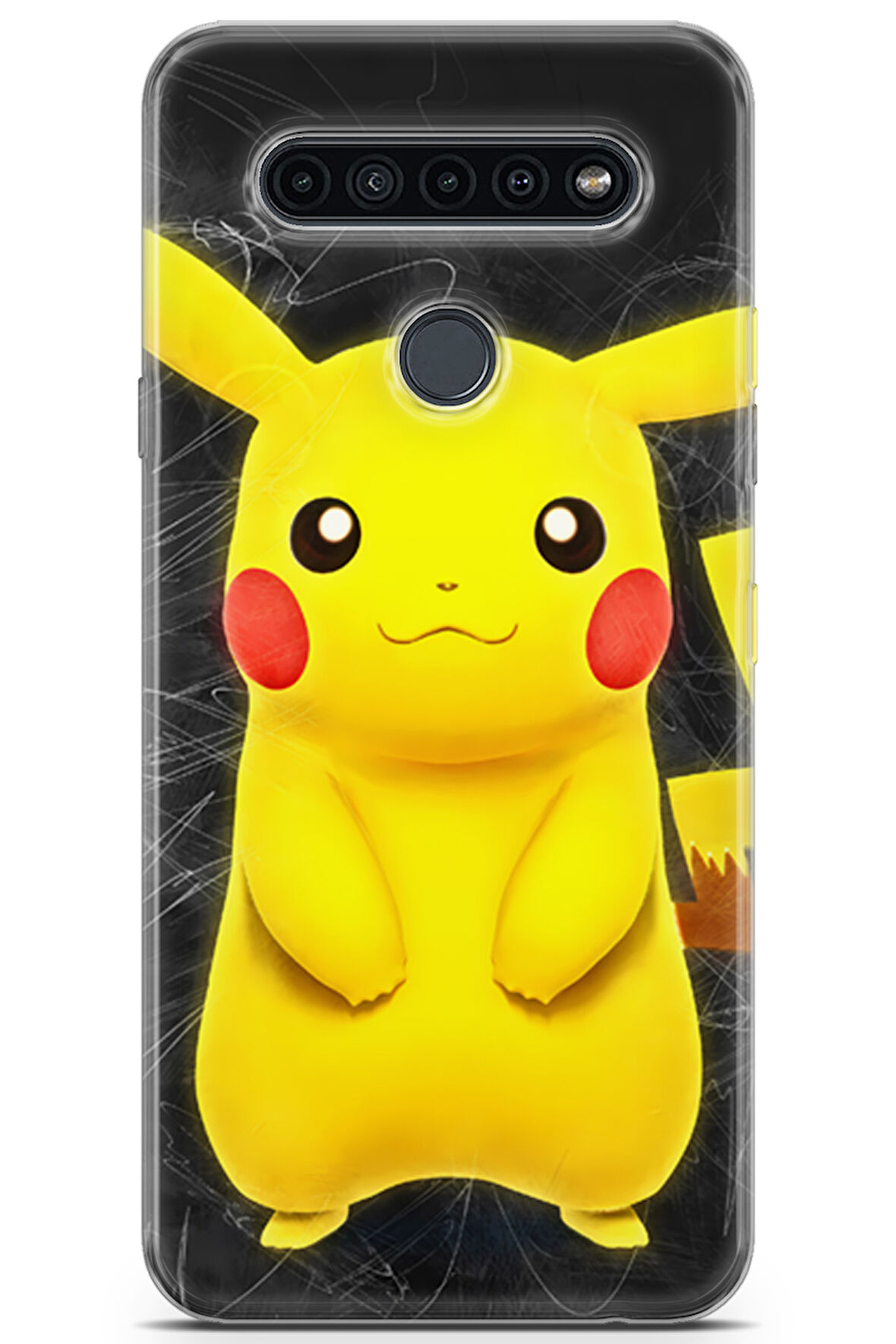 LG K41S uyumlu Pokemon 8 UV Tasarım Pastel Picachu