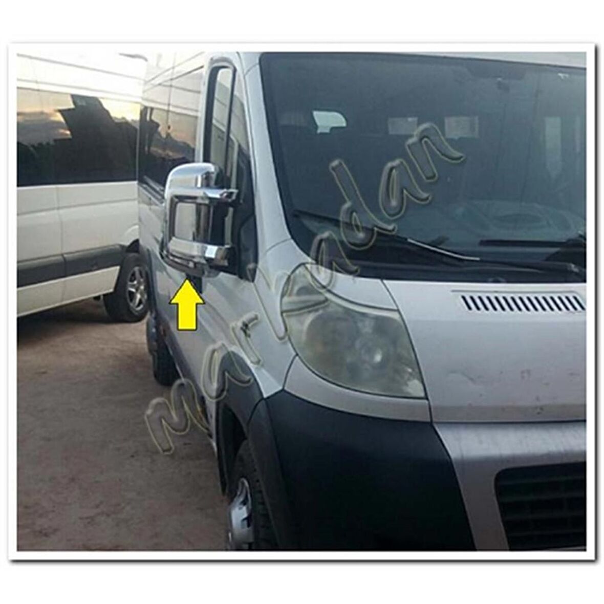 WOC Chrome Fiat Ducato Krom Ayna Kapağı 2006 Sonrası 2 Parça Abs Krom