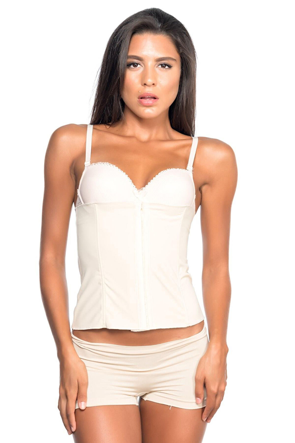 TEN MI Emay 2865 Agraflı Balen Destekli Lazer Bel Korse