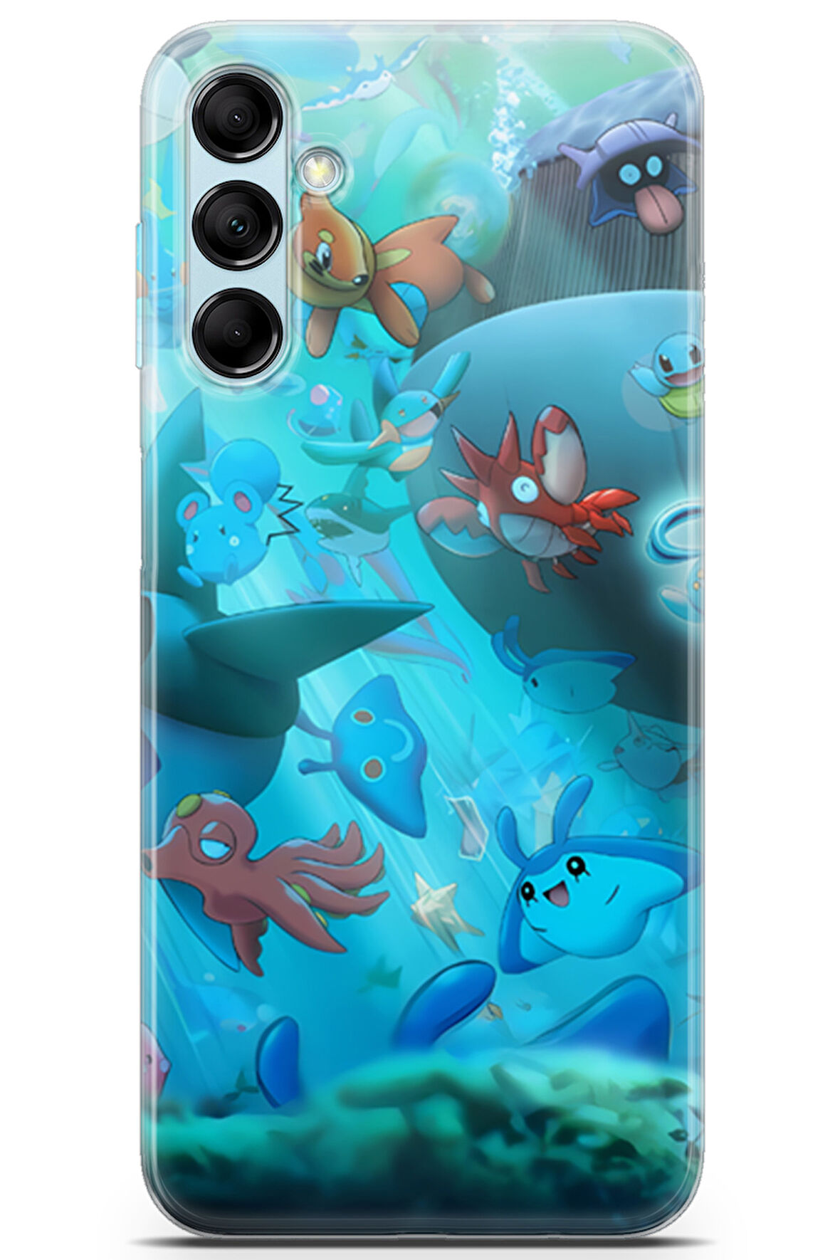 Samsung Galaxy M14 uyumlu Pokemon 20 Koruyucu Pokemon Sualtı