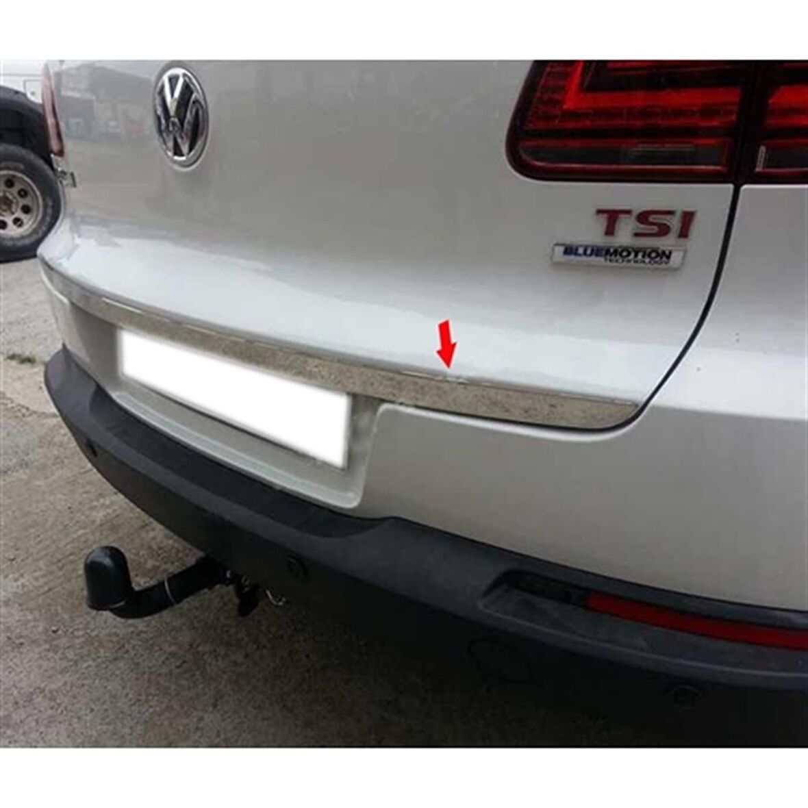 WOC Chrome VW Tiguan Krom Bagaj Alt Çıtası 2007-2015 Paslanmaz Çelik