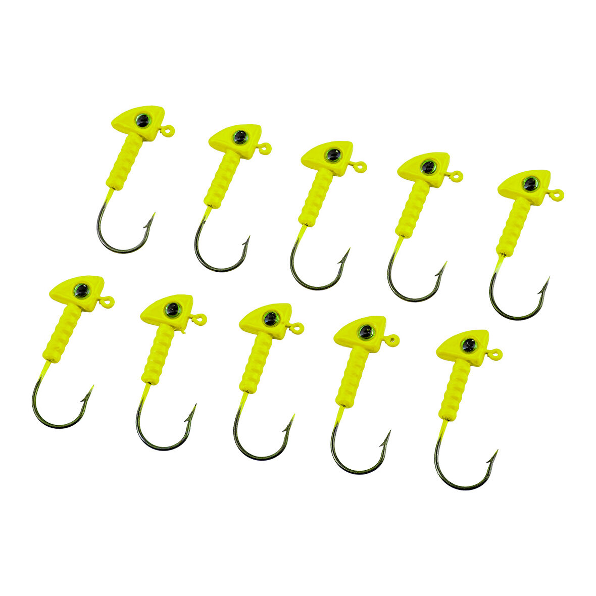 Jighead - Zoka - Kurşunlu Olta İğnesi - (XH-A 06) - Açık Yeşil - 6 Gr - 10 Adet