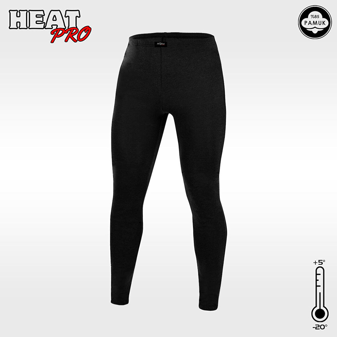 Argeus HeatPro Unisex Siyah Termal Alt İçlik Tayt