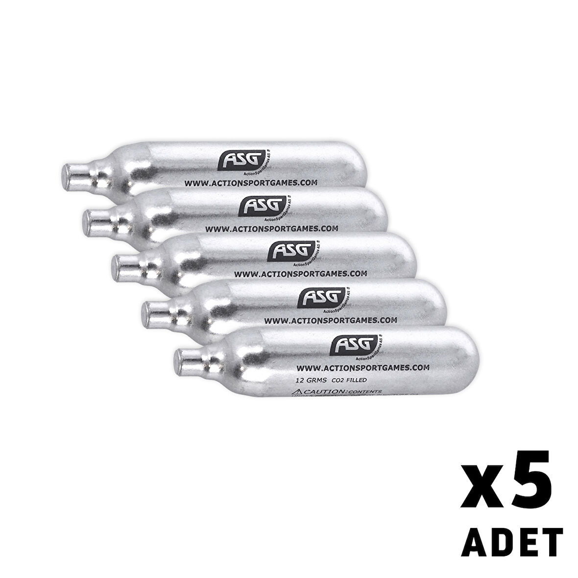 ASG 12 gr CO2  Airsoft Tüpü - 5 Adet