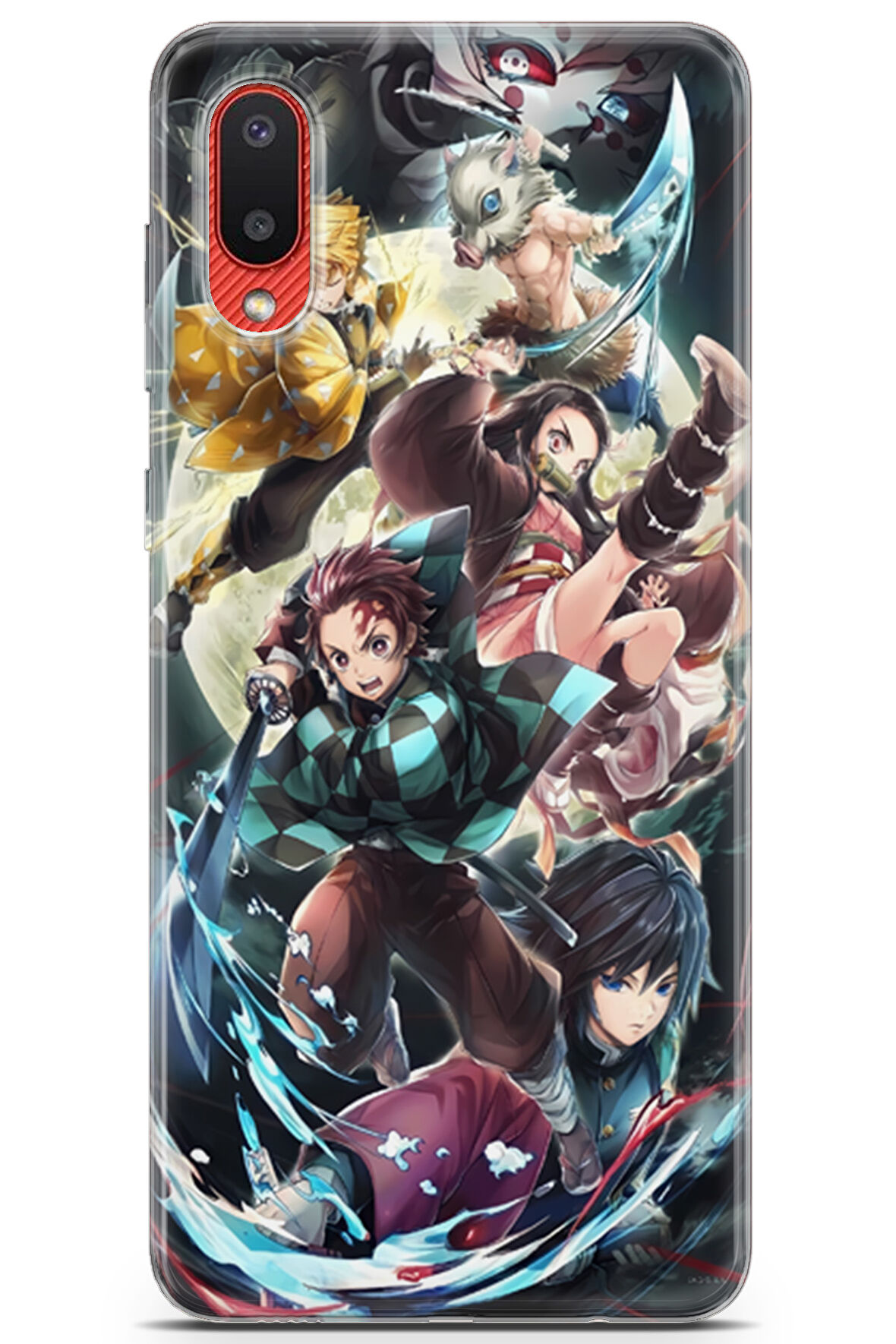 Samsung Galaxy M02 uyumlu Anime 5 Darbe Emici Demon Slayer I