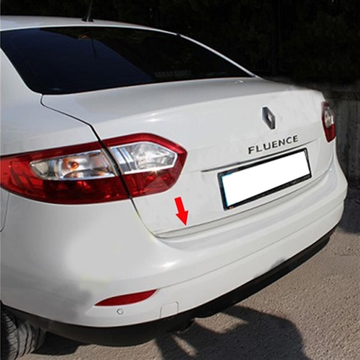 WOC Chrome Renault Fluence Krom Bagaj Alt Çıta 2010-2016 Paslanmaz Çelik