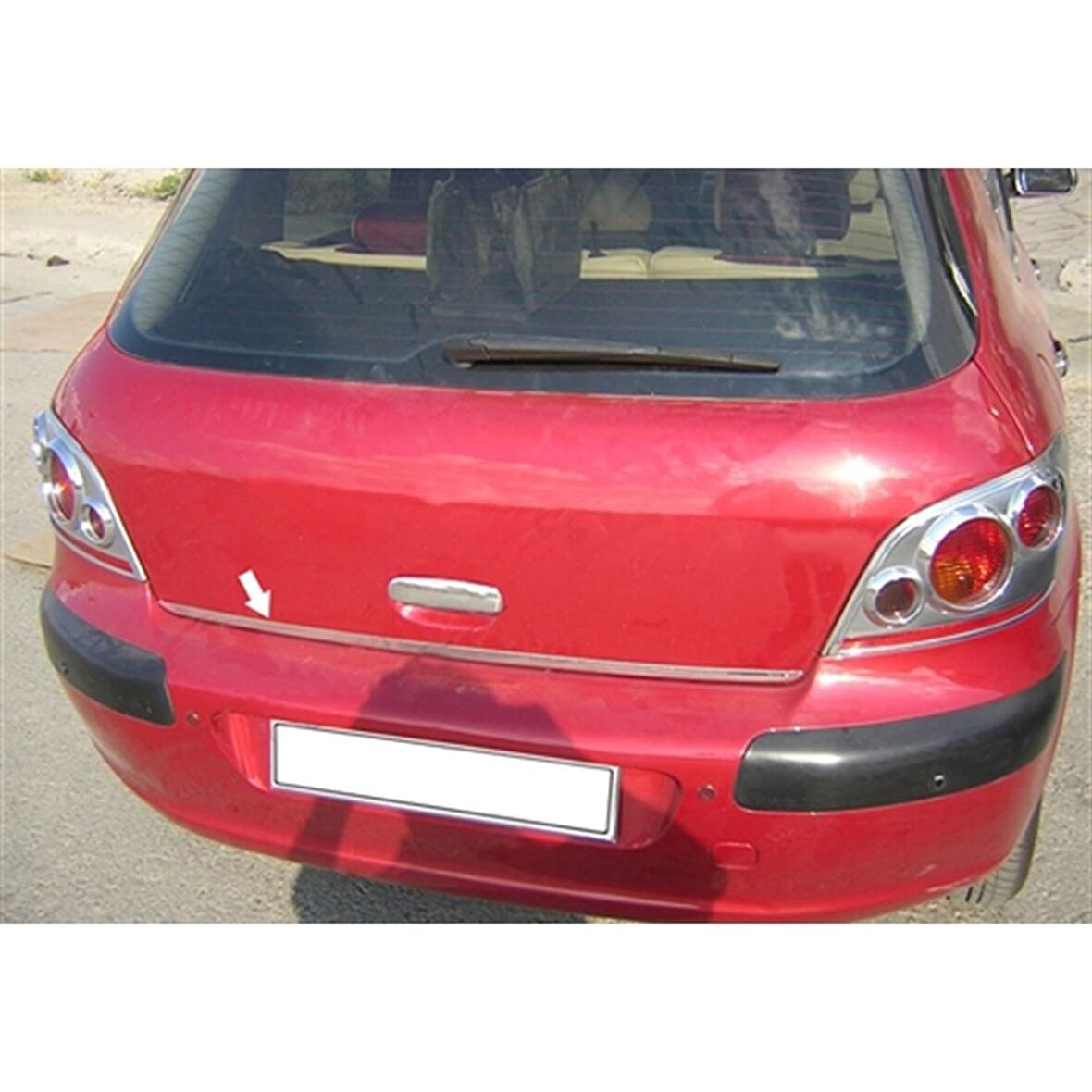 WOC Chrome Peugeot 307 Krom Bagaj Alt Çıta 2001-2008 Paslanmaz Çelik