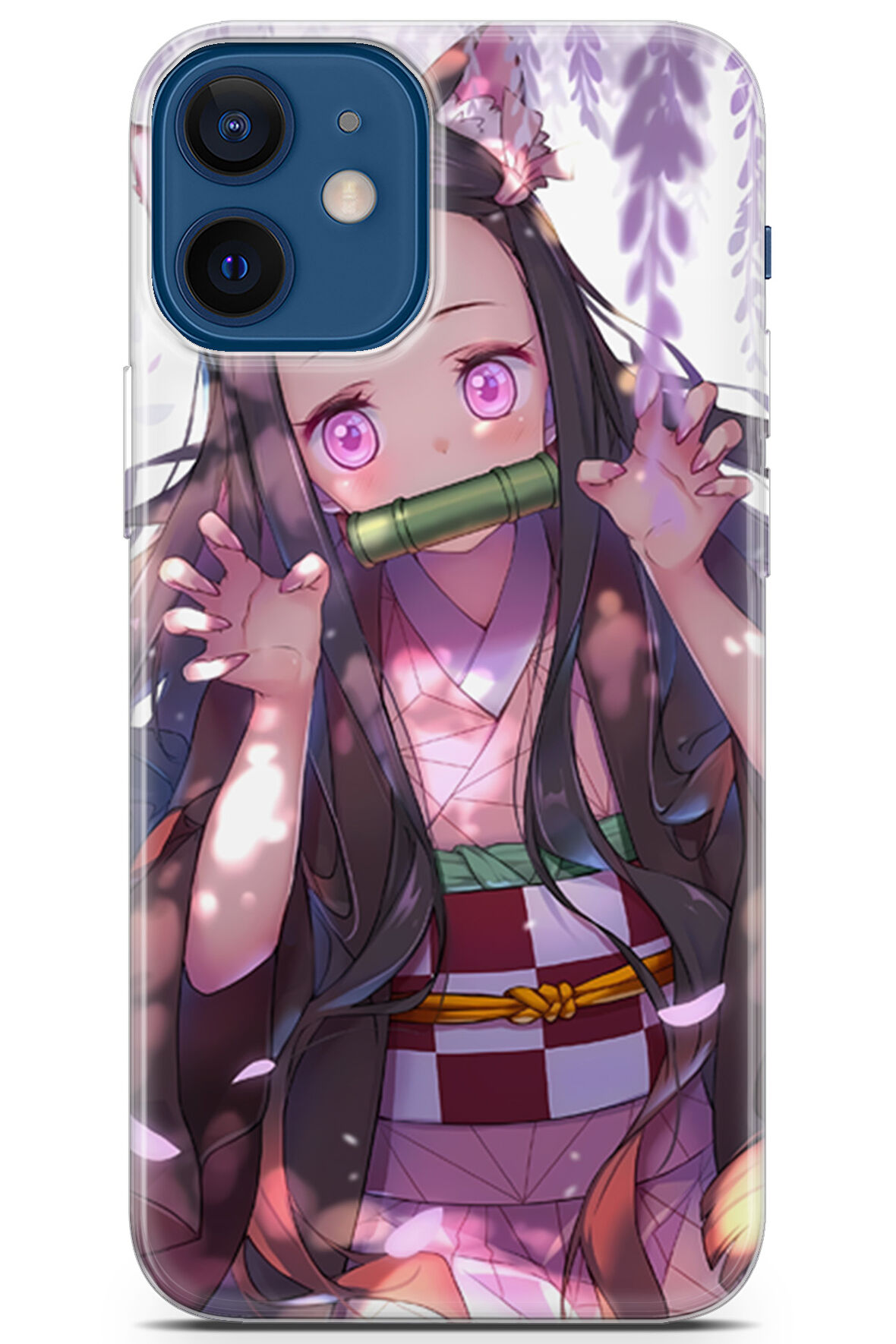 Apple iPhone 12 Mini uyumlu Anime 14 HD Desen Demon Slayer Nezuko