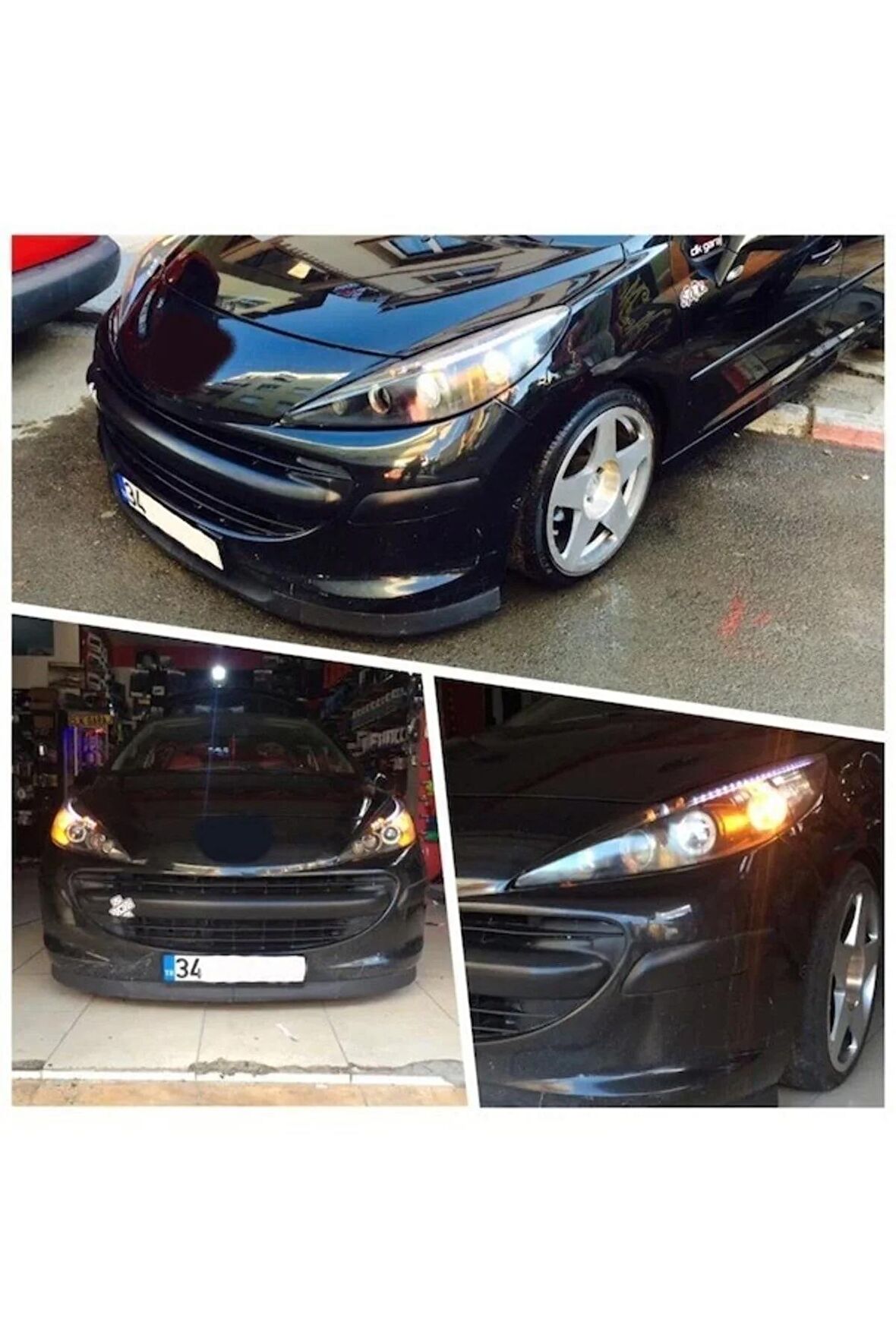 Peugeot 207 Uyumlu Astra H Lip 2 Parça Ön Tampon Eki 1. Sınıf Kaliteli