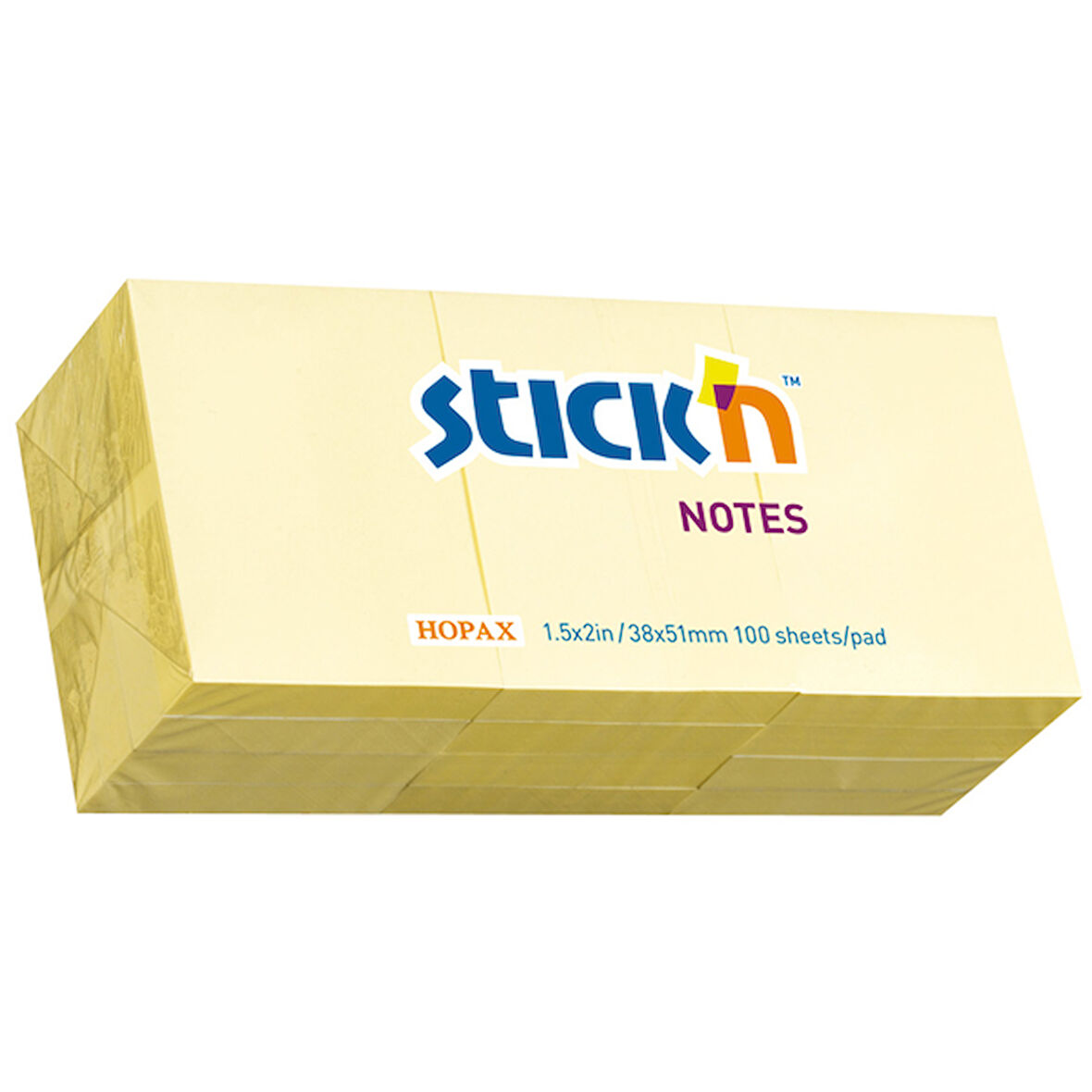 Hopax Stıckn Yapışkanlı Not Kağıdı 100 YP 35 mmx51 mmPastel Sarı 21530
