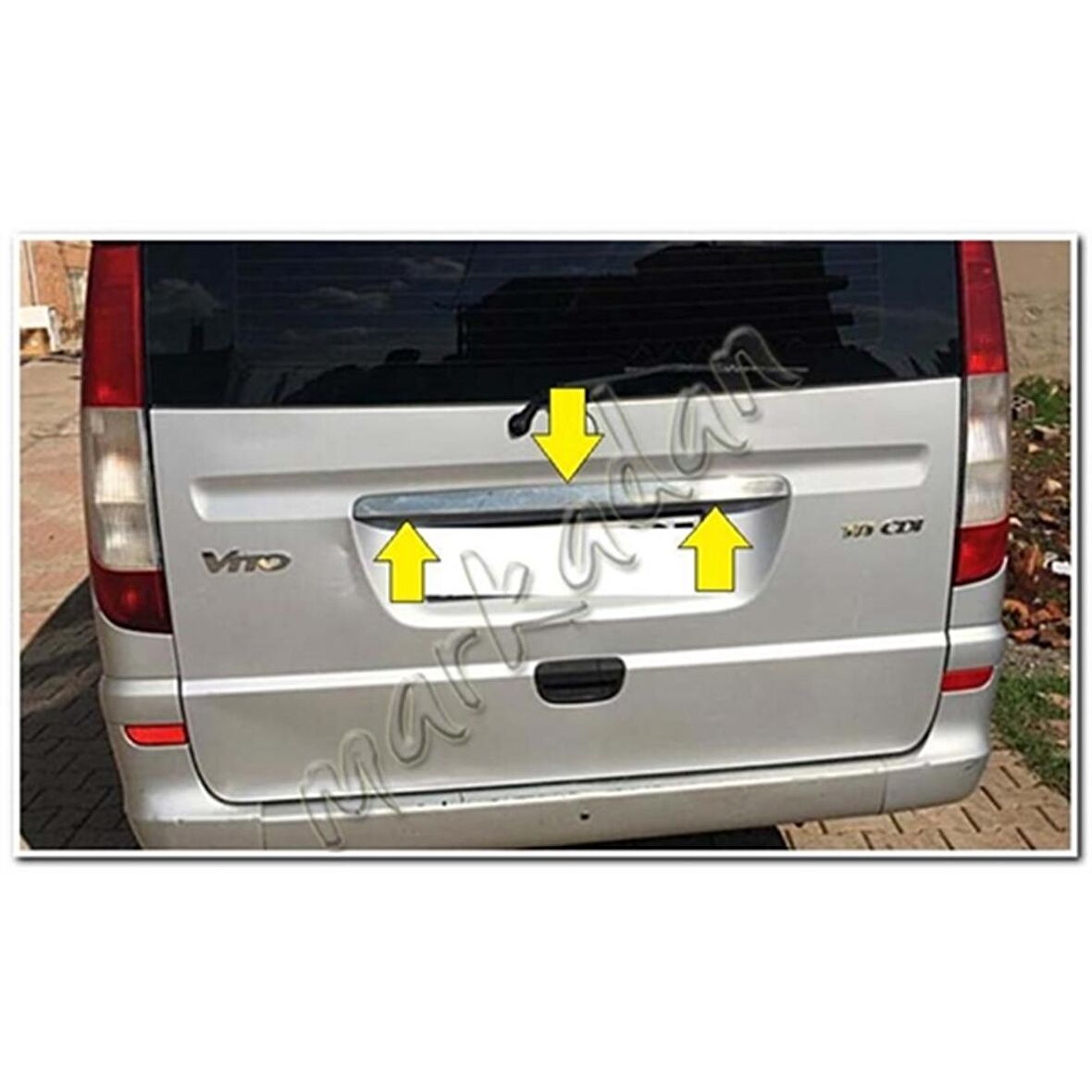 WOC Chrome Mercedes Vito Krom Bagaj Çıtası 2004-2014 Paslanmaz Çelik