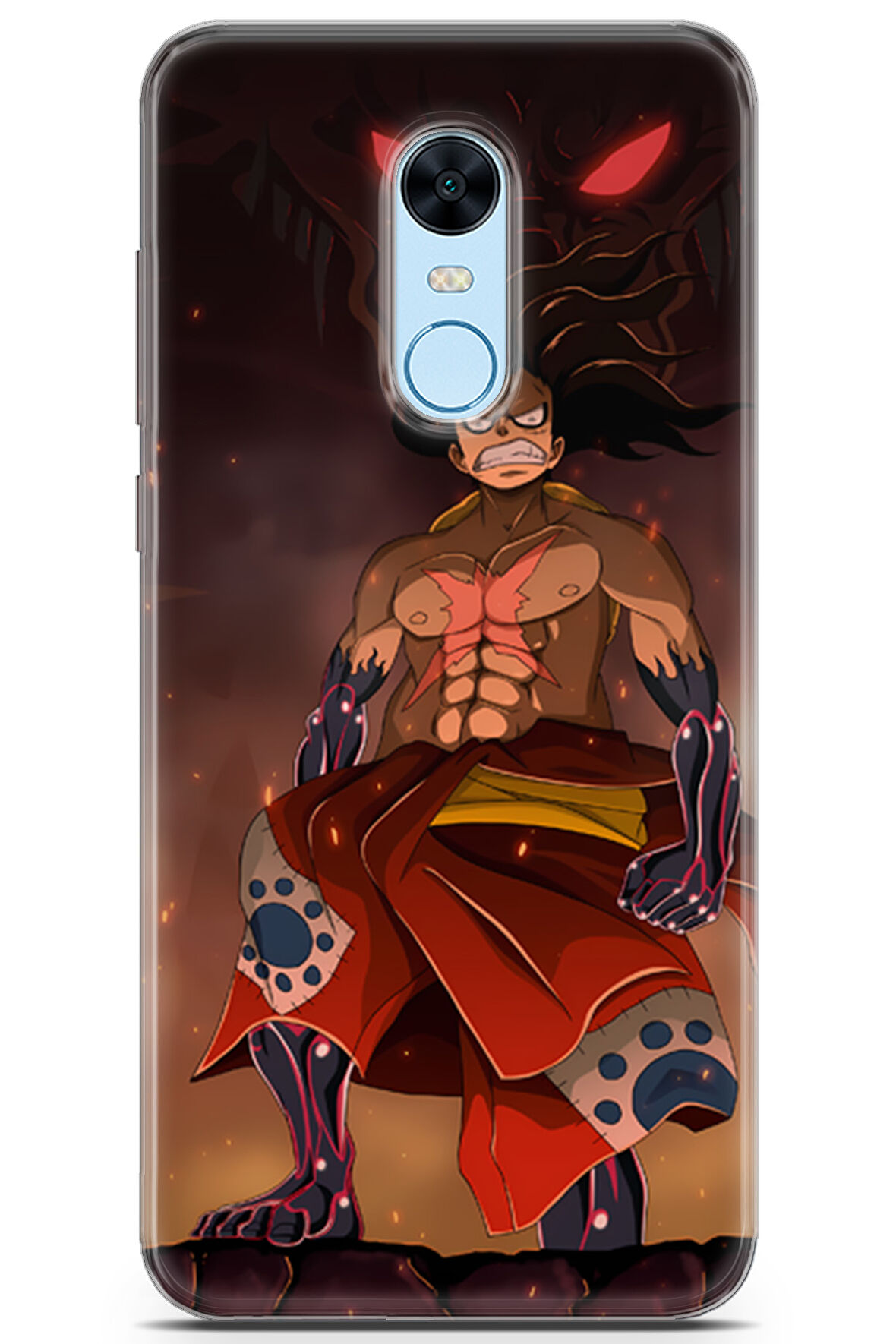 Xiaomi Redmi 5 Plus uyumlu Anime 21 Darbe Emici One Piece Luffy I