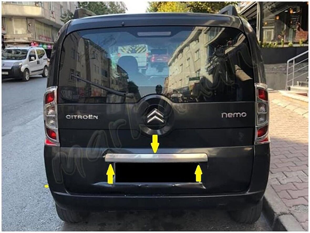 WOC Chrome Citroen Nemo Krom Bagaj Çıtası 2008-2016 Paslanmaz Çelik