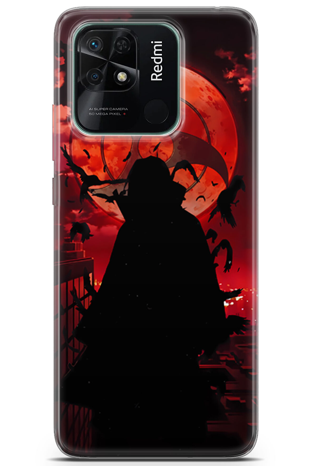 Xiaomi Redmi 10c uyumlu Anime 27 Arka Kapak Naruto itachi Uchiha