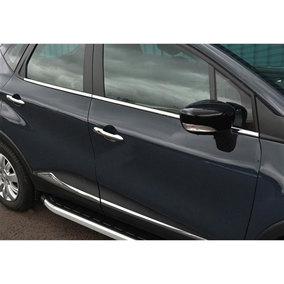 WOC Chrome Renault Captur Krom Cam Çıtası 2013-2019 4 Parça Paslanmaz Çelik