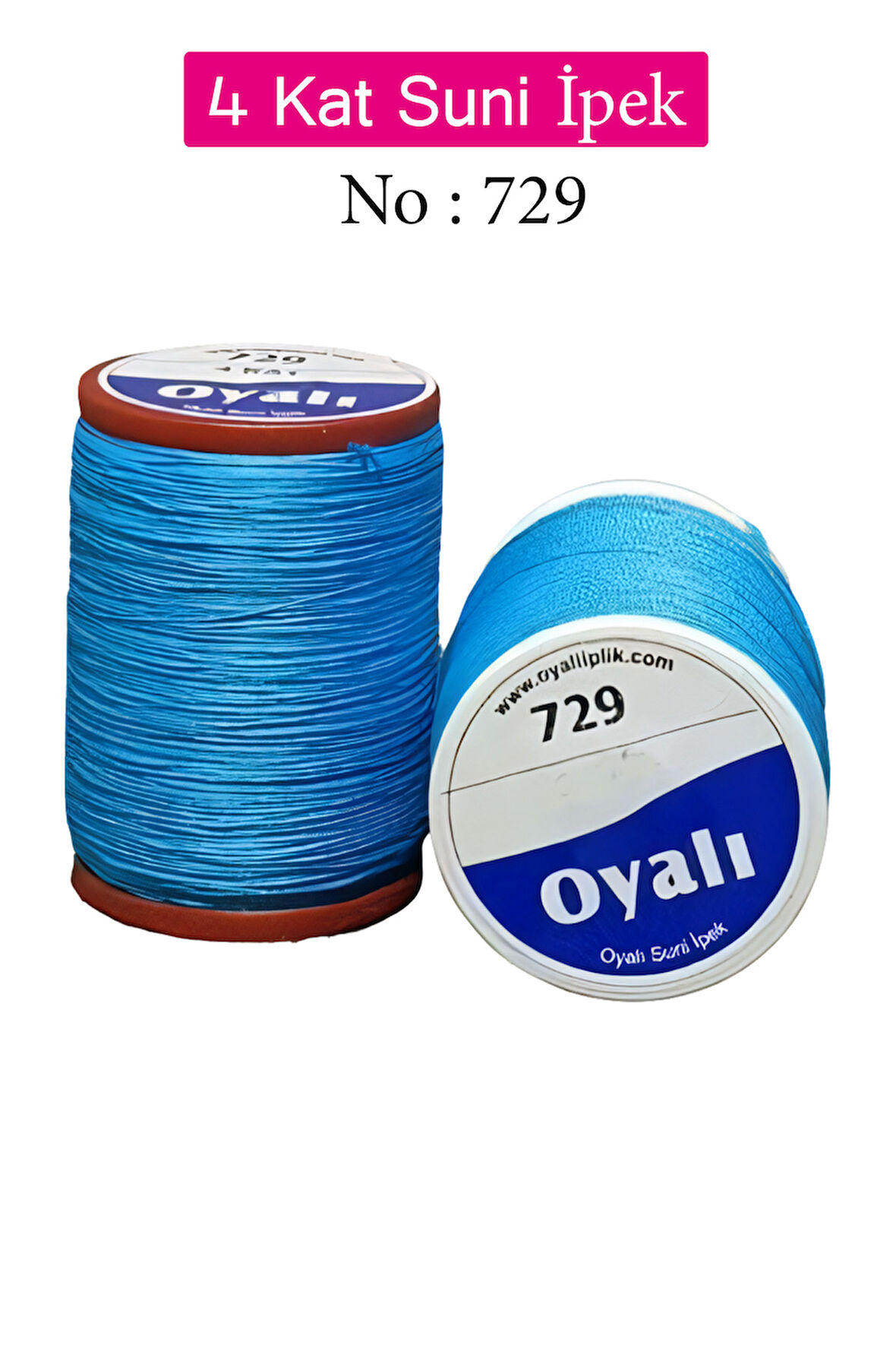 Oyalı 4 Kat Suni İpek İplik İğne Oyası Boncuk İpi Tığ Oyası No:729