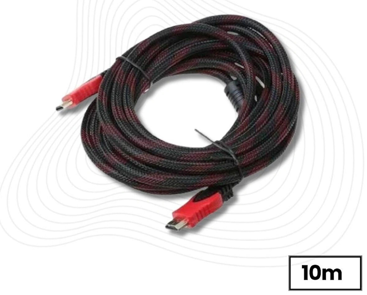 4241 HDMİ Kablosu 10 Metre LCD Laptop FULLHD Ara Bağlantı Erkek-Erkek TV Kablo Ps3 Ps4 Xbox 