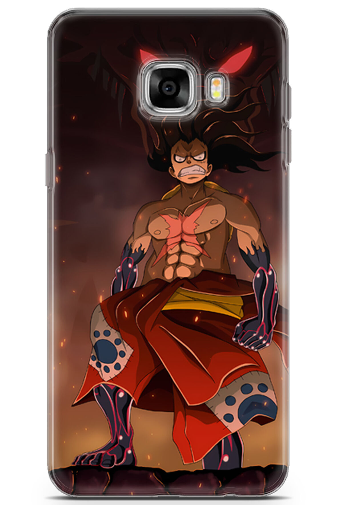 Samsung Galaxy C5 uyumlu Anime 21 HD Koruma One Piece Luffy I